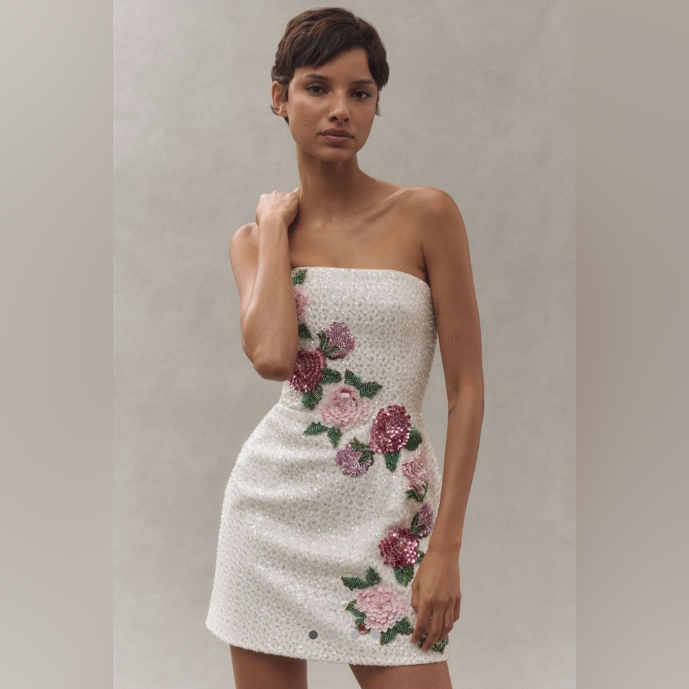 Helsi Frida Rosette Strapless mini dress